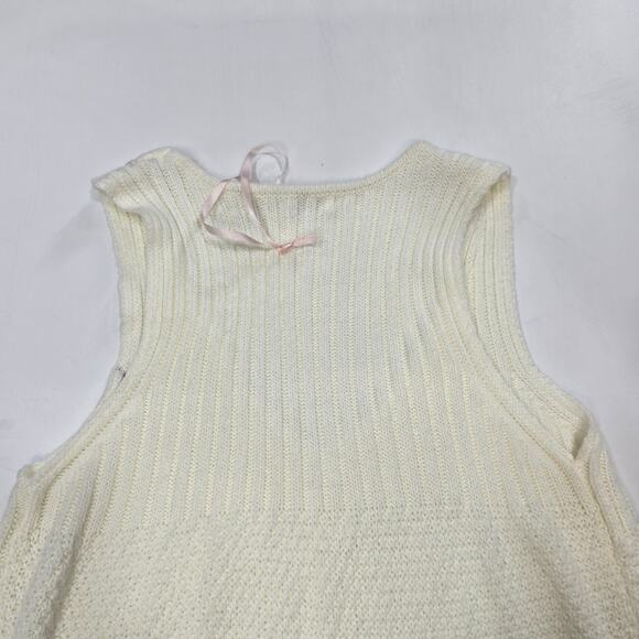 MORE TO COME Khloe Ruched Knit Top in White Small - Picture 8 of 10